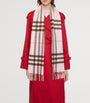 Pink Cashmere Check Scarf