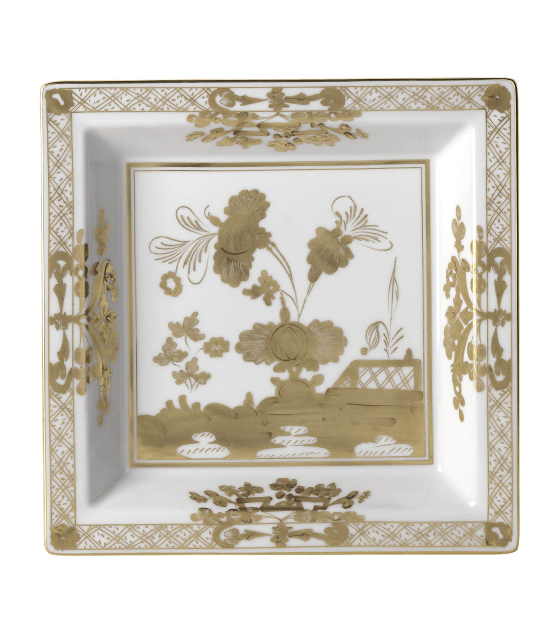 Large Porcelain Oggetti Change Tray