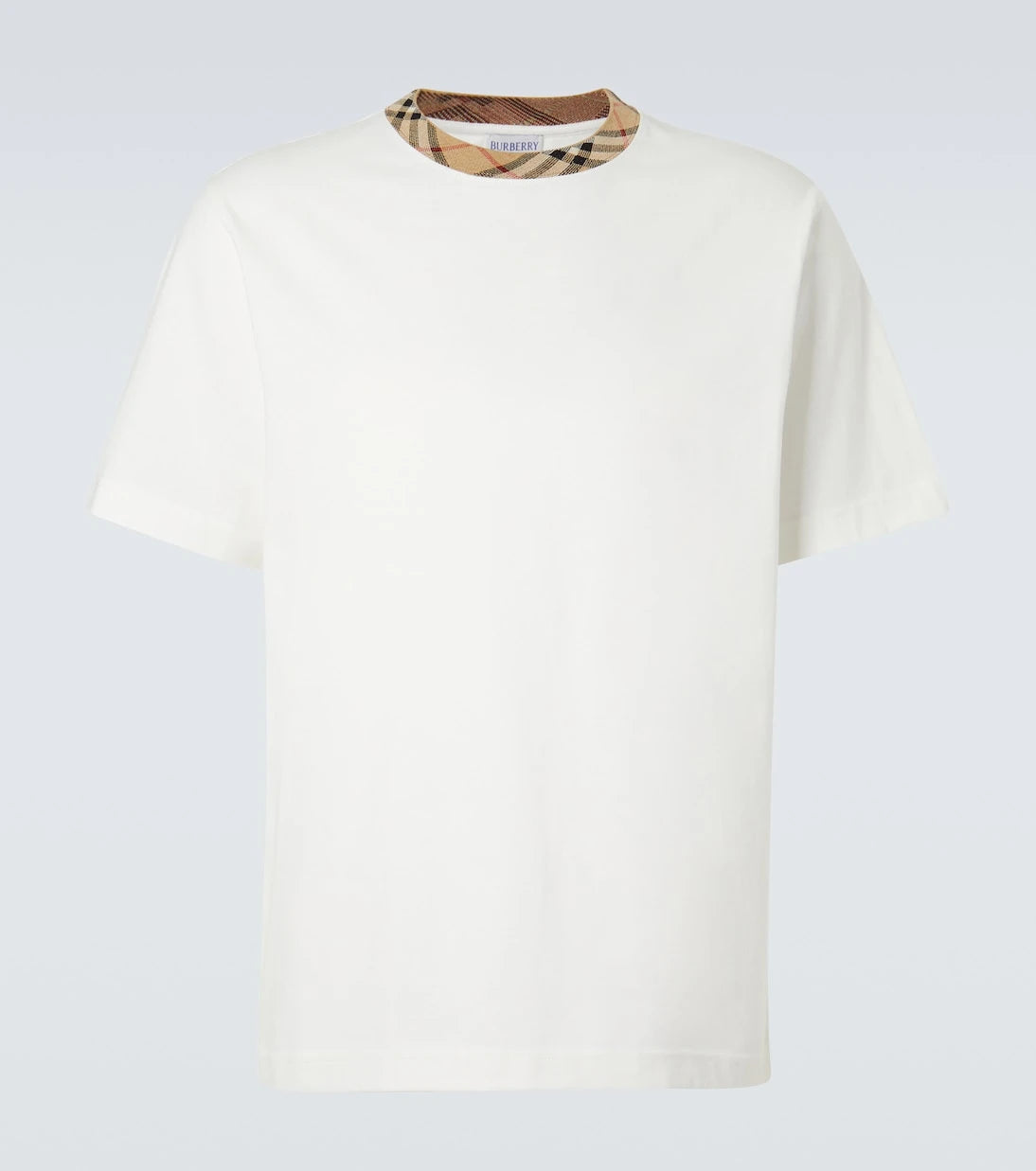 Burberry - Burberry Check cotton jersey T-shirt