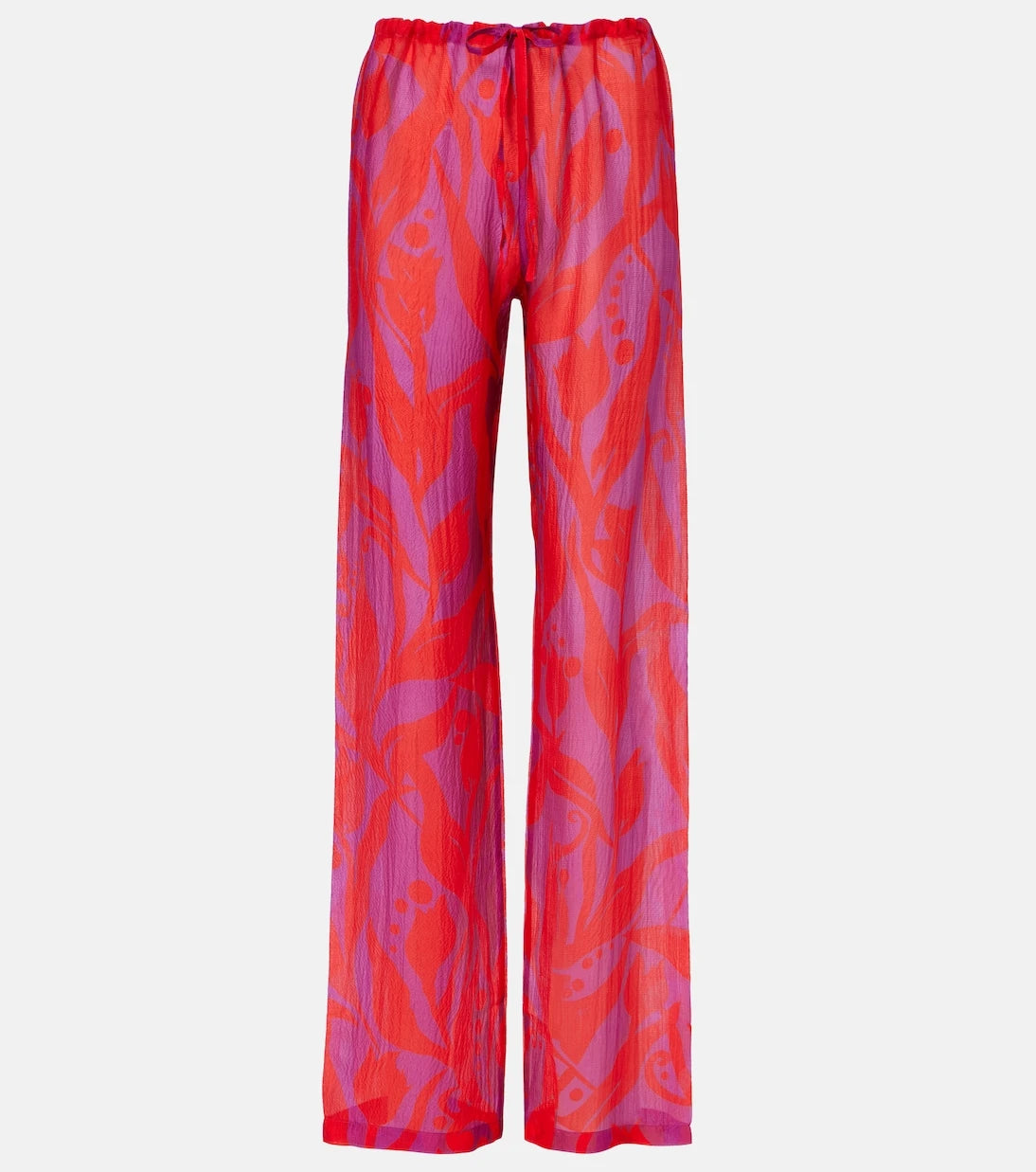 Dries Van Noten - Pachas silk straight pants