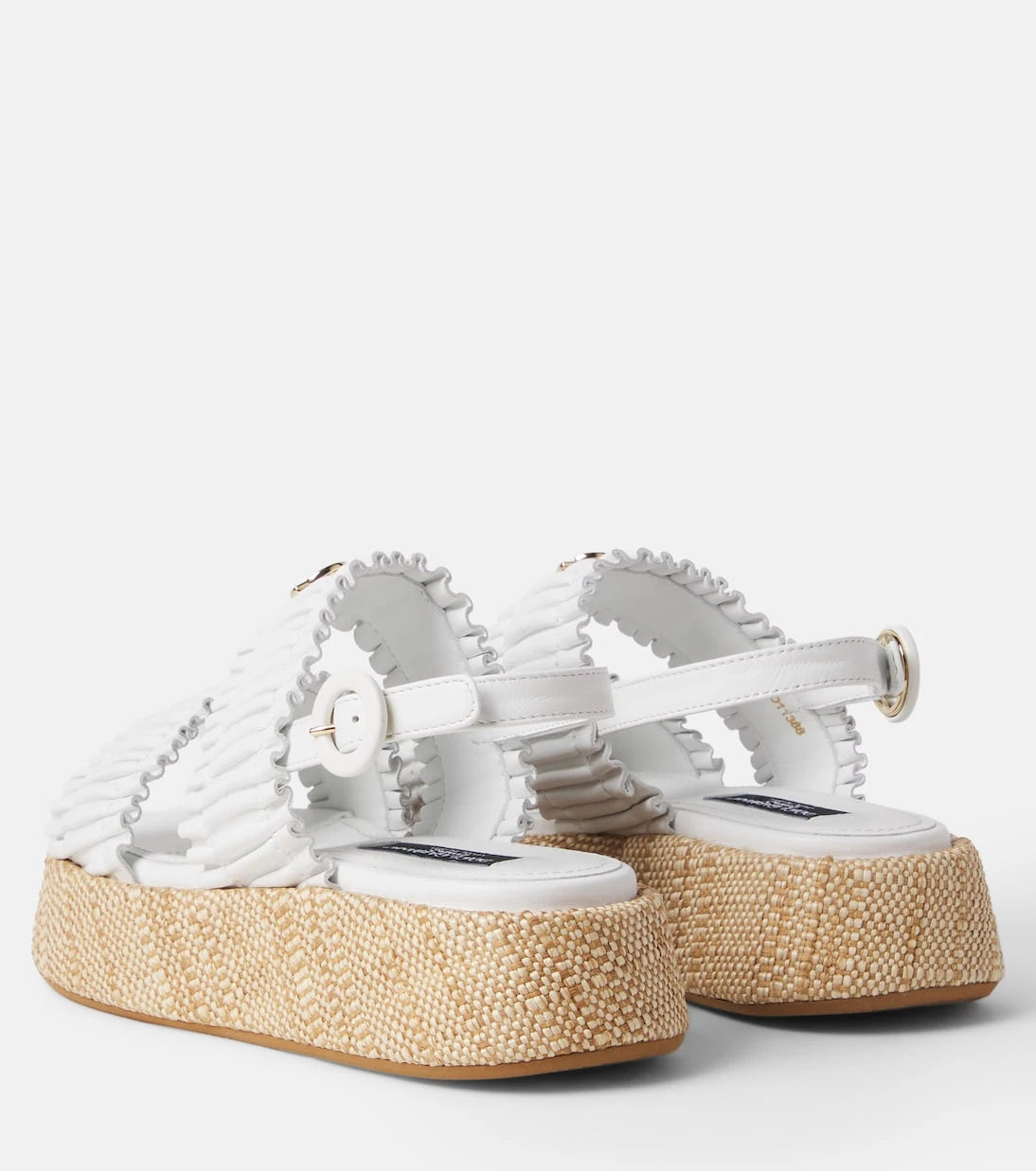 Dolce&Gabbana Kids - صنادل جلدية مزمومة DG