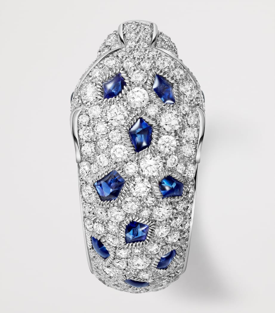 White Gold and Gemstones Panthère de Cartier Ring