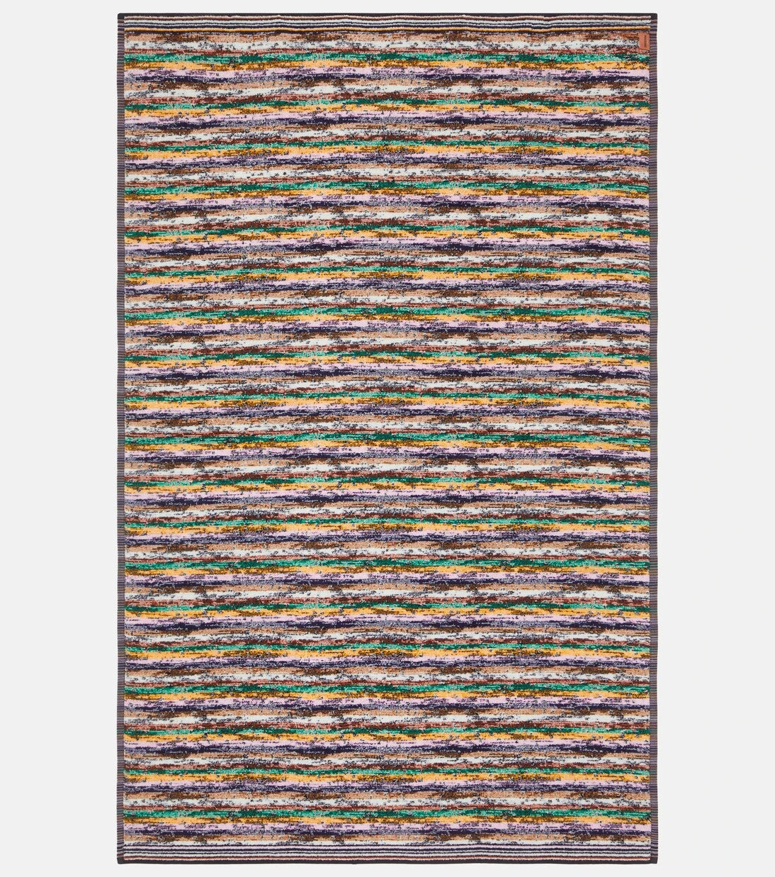 Missoni - منشفة شاطئ قطنية تيري مصبوغة بخيوط "تويست"