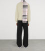 Burberry Pink Cashmere Check Scarf