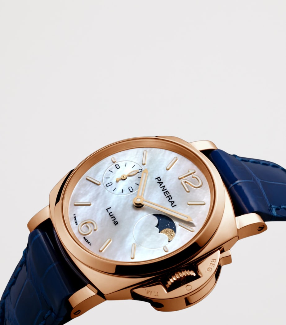 Panerai Goldtech Luminor Due Luna Madreperla Watch 38mm