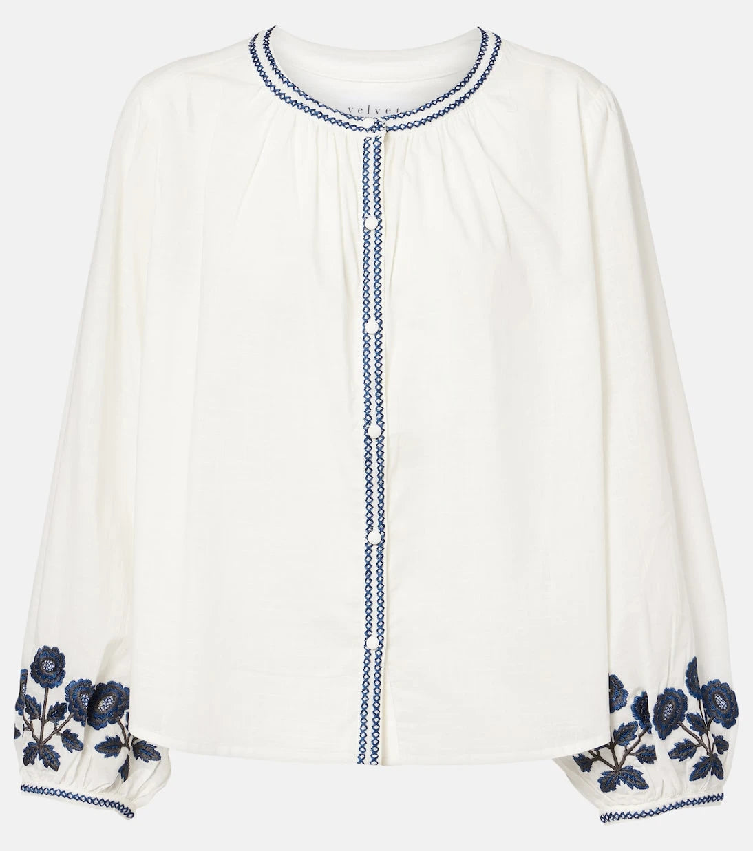 Velvet - Rahwa embroidered cotton blouse