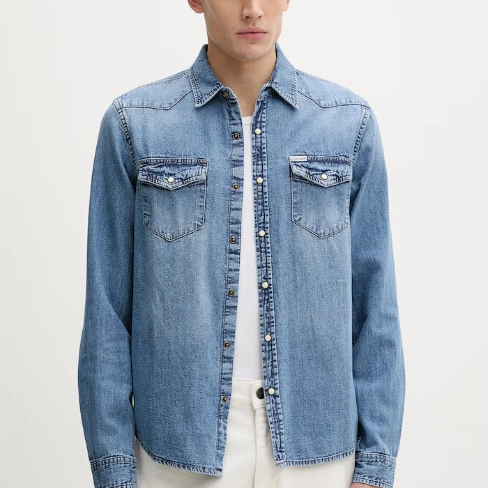 Дънкова риза Guess Jeans