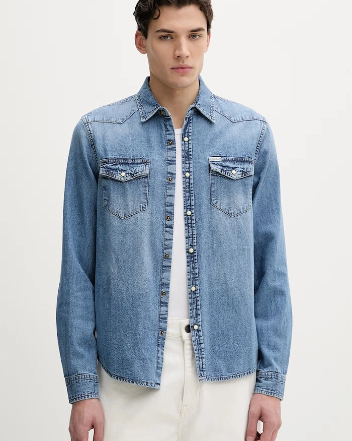 Дънкова риза Guess Jeans