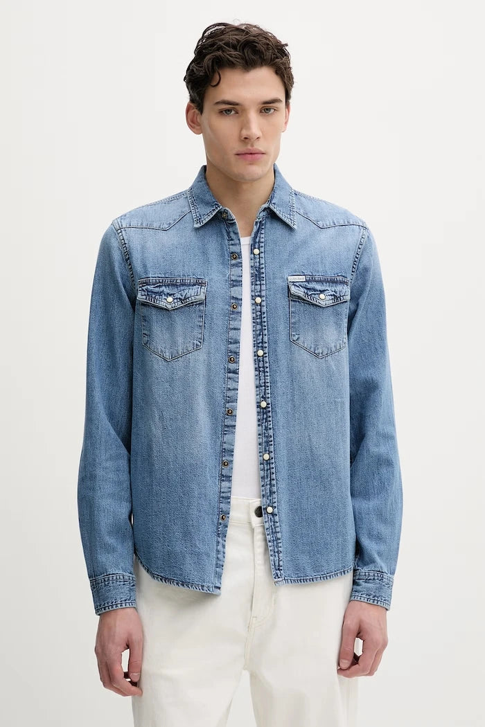 Дънкова риза Guess Jeans