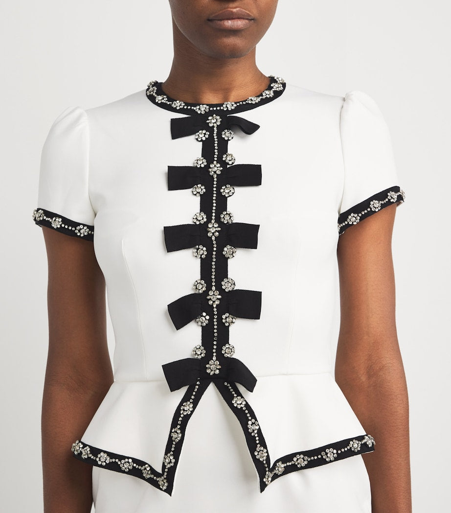 Ivory Cady Embellished Bisou Midi Dress