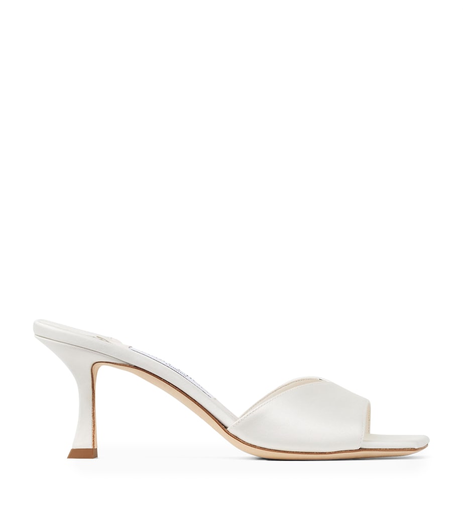 Ivory Skye 70 Satin Mules