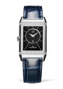 Stainless Steel and Diamond Reverso Classic Duetto Watch 24.4mm