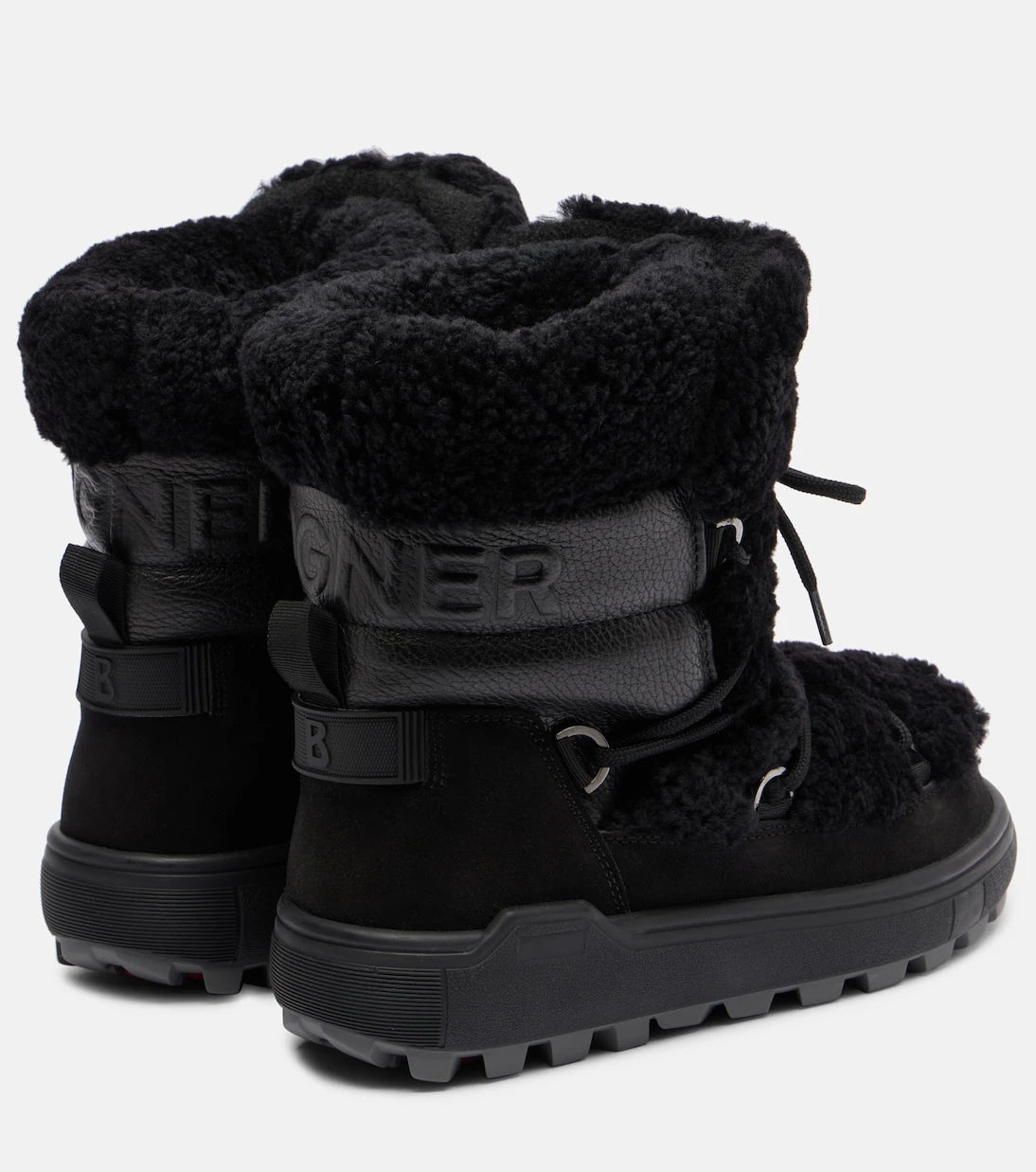 Bogner - Chamonix shearling-trimmed suede snow boots