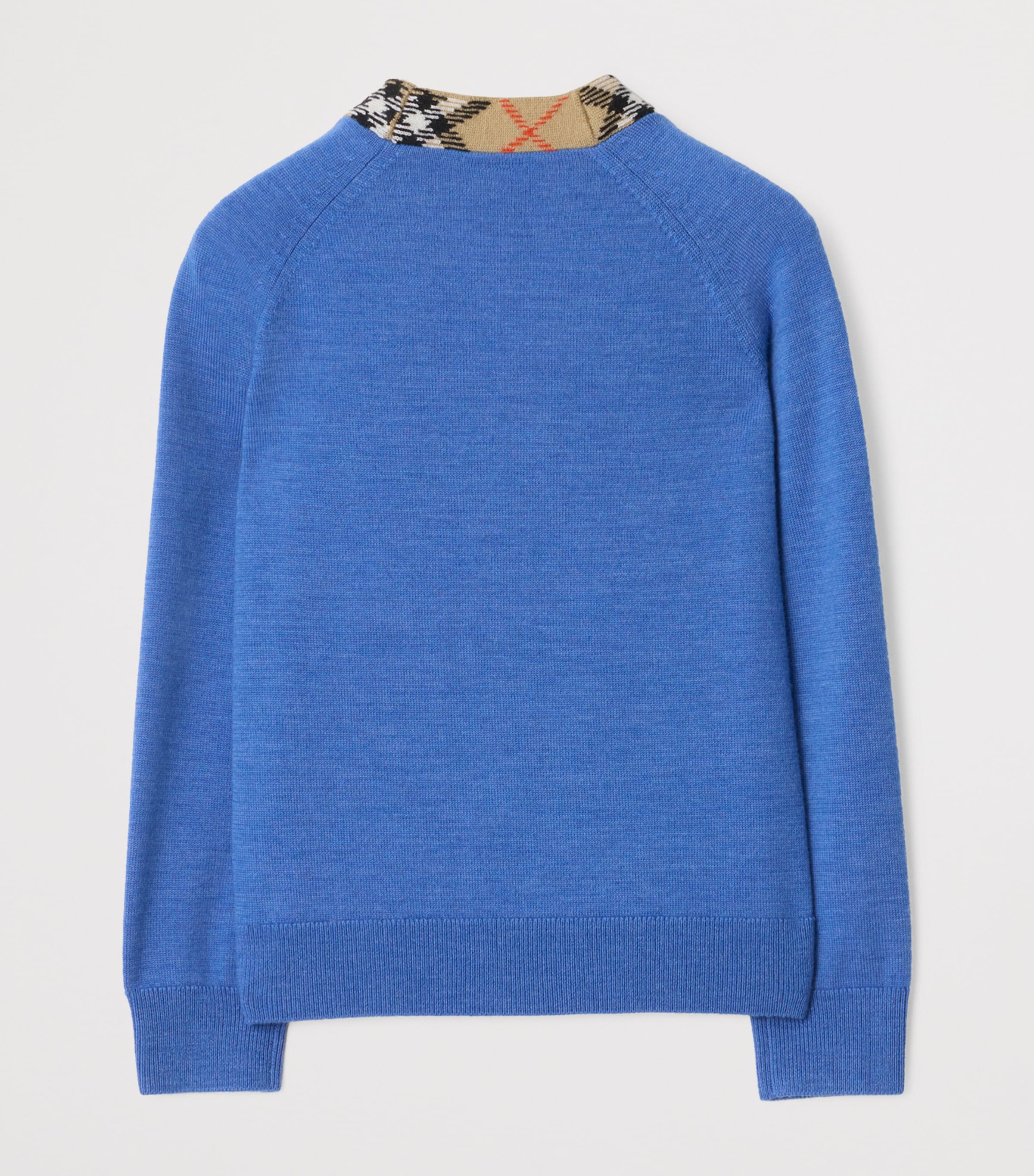 Burberry Kids Wool Check-Trim Cardigan (3-12 Years)