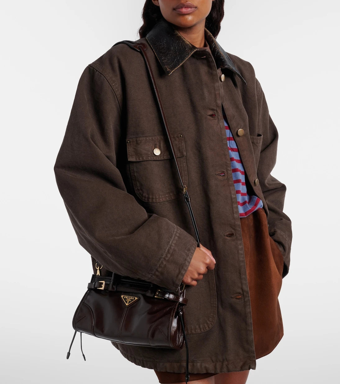 Prada - Prada Bonnie Mini deri el çantası
