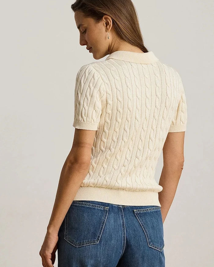 Lauren Ralph Lauren kısa kollu kadın viskozlu kazak