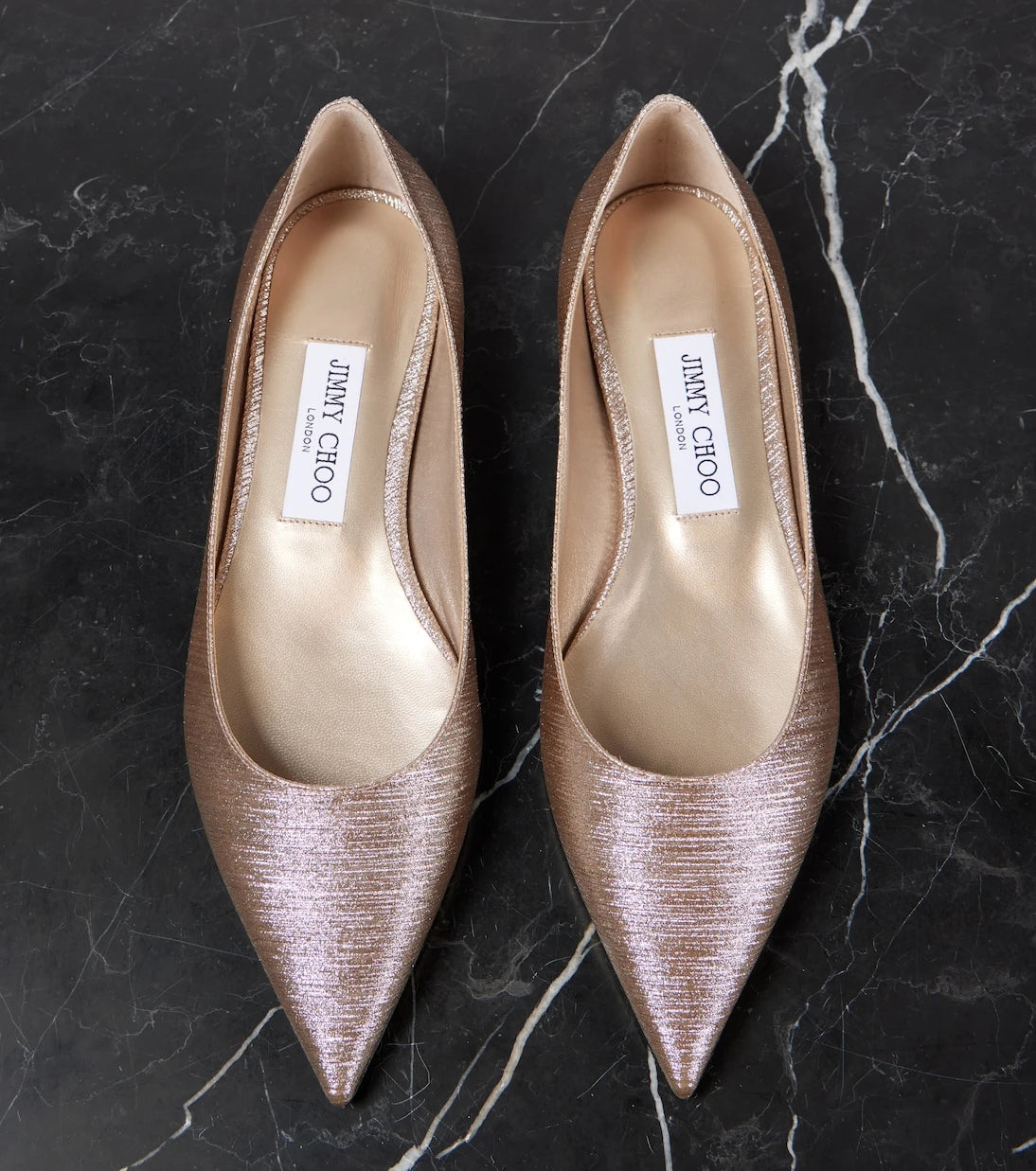 Jimmy Choo - Love glitter ballet flats