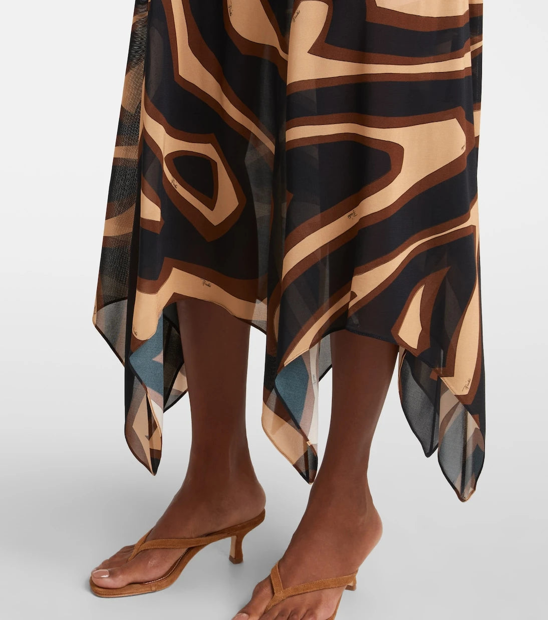 Pucci - Labirinto muslin jersey midi dress