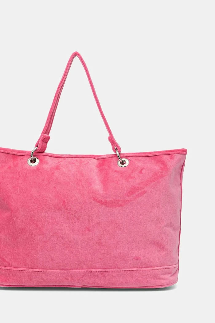 Juicy Couture kadın kadife tote çanta Kimberly