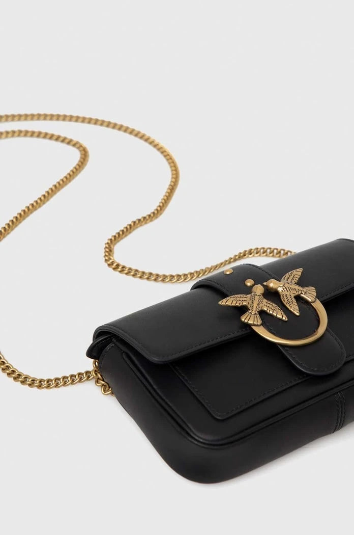 Pinko kadın deri crossbody çanta