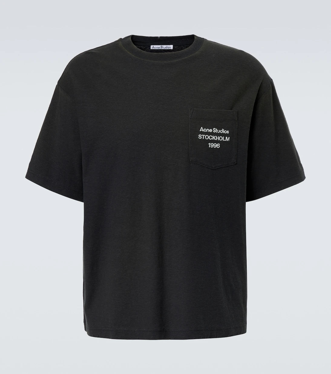 Acne Studios - تي شيرت من القطن والقنب