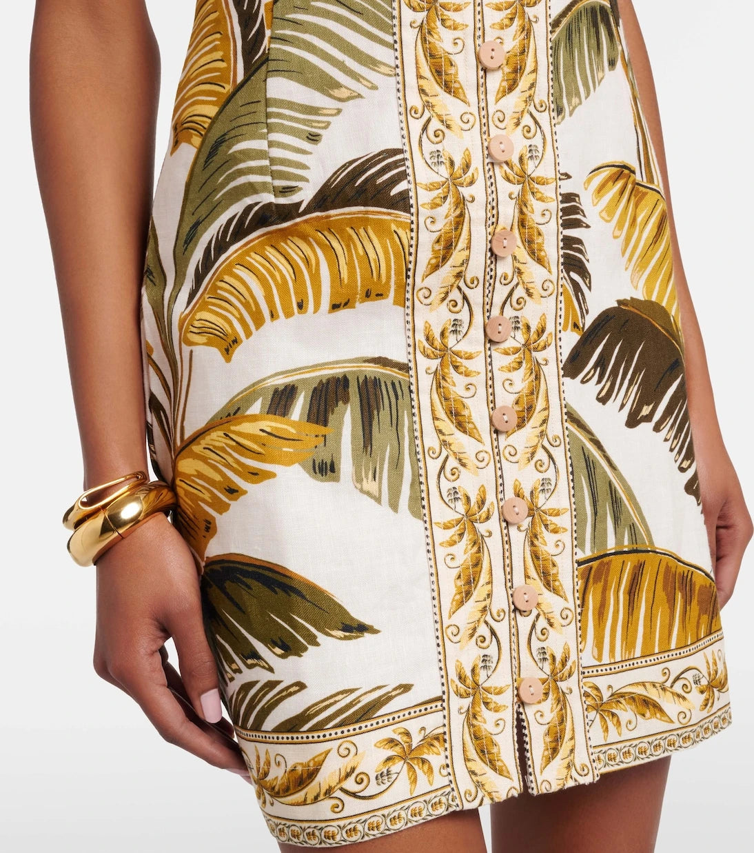 Farm Rio - Printed linen shirt dress