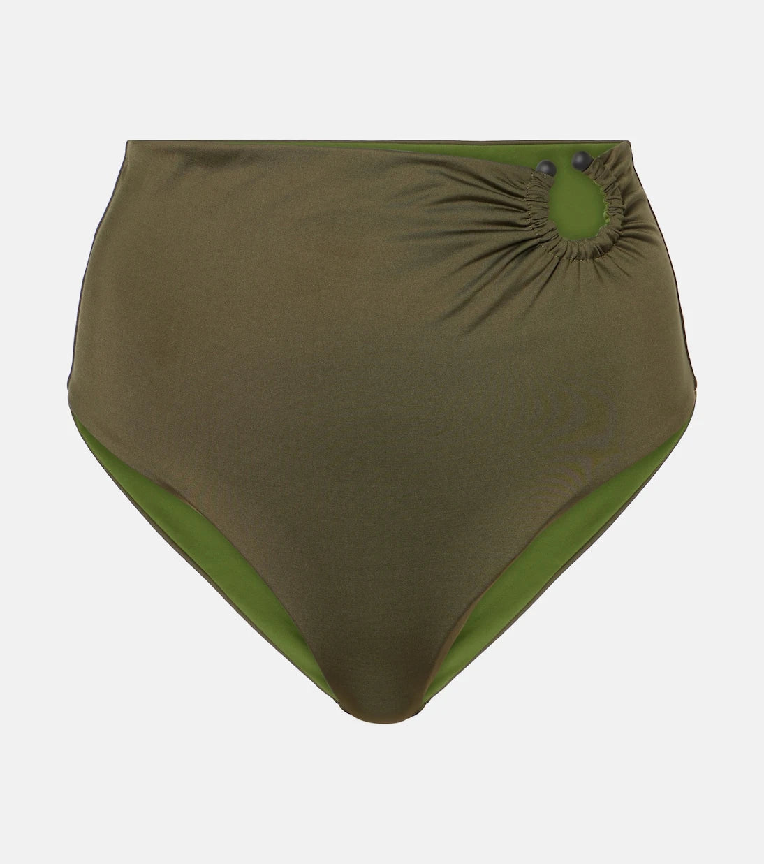 Johanna Ortiz - Ring-detail high-rise bikini bottoms