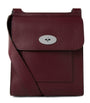 Mulberry Burgundy Leather Antony Messenger Bag
