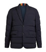Navy Water-Repellent Hybrid Down Jacket