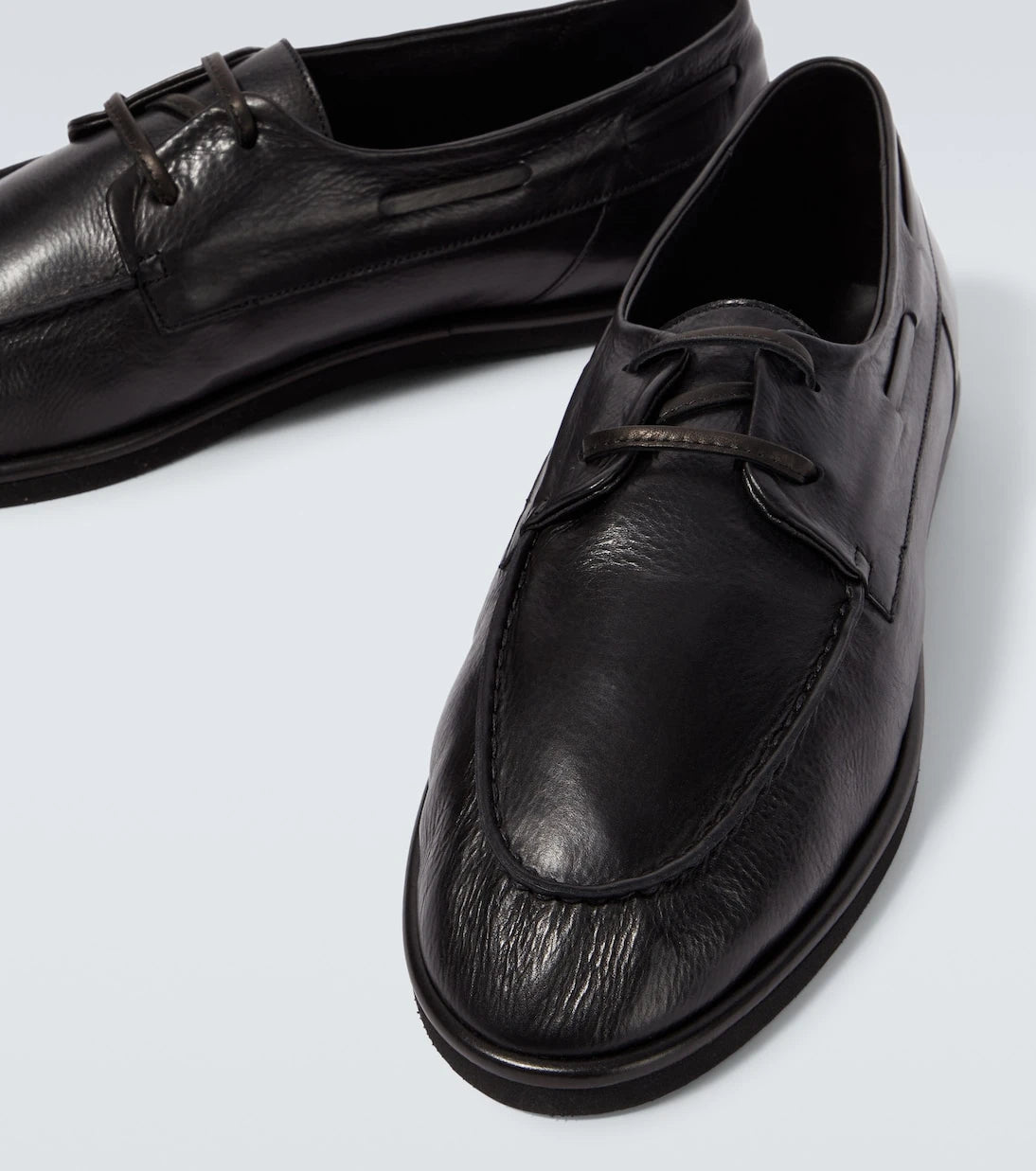 Auralee - Leather Derby shoes