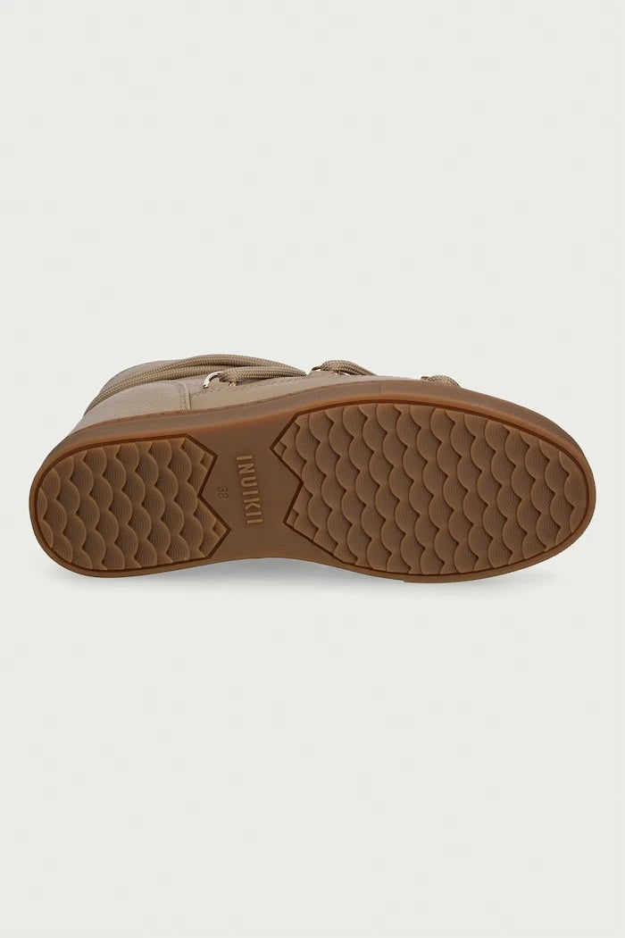 Inuikii Full Leather Wedge deri kadın kar botu