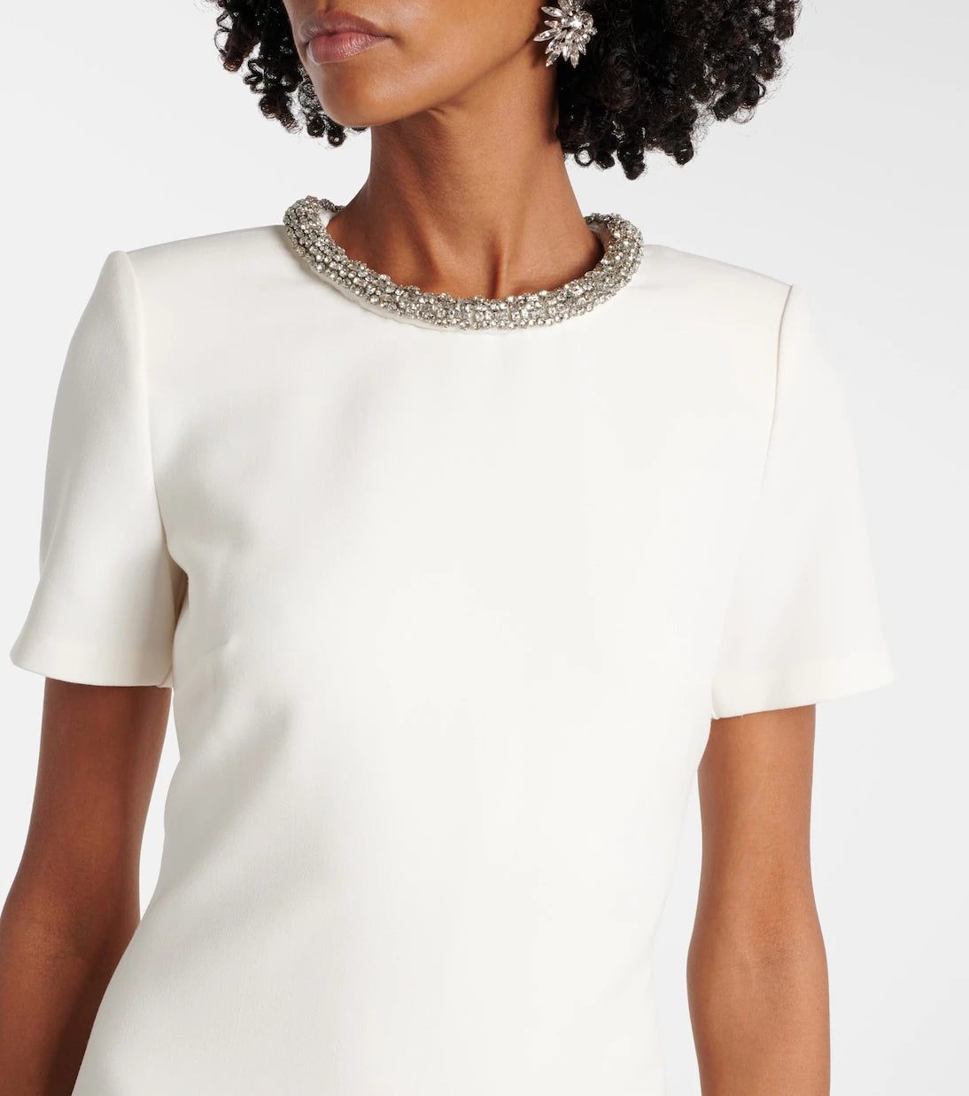 Roland Mouret - İşlemeli krep elbise