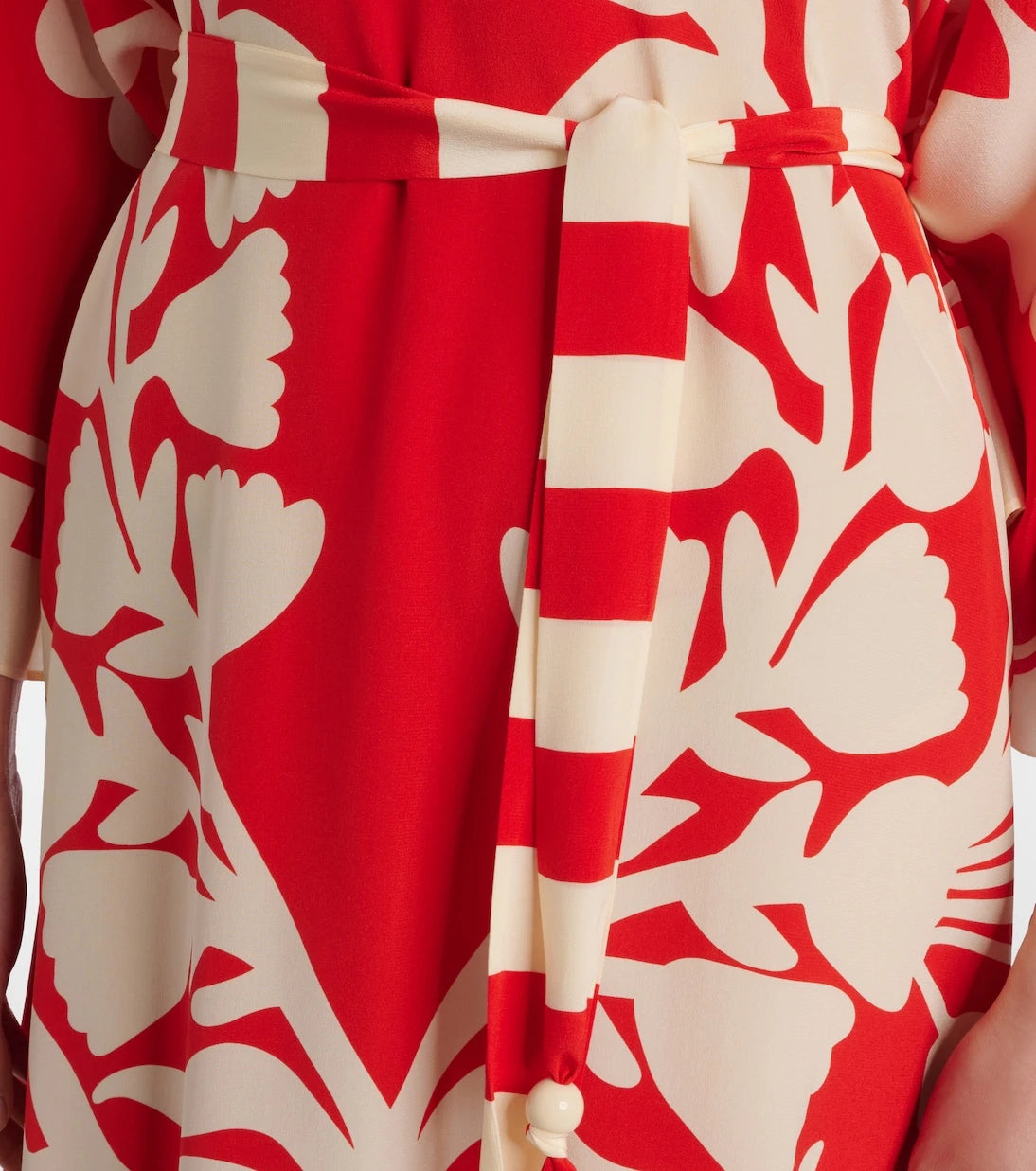 Eres - Holi belted printed silk kaftan