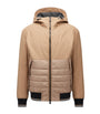 Beige Quilted Panel Jacket