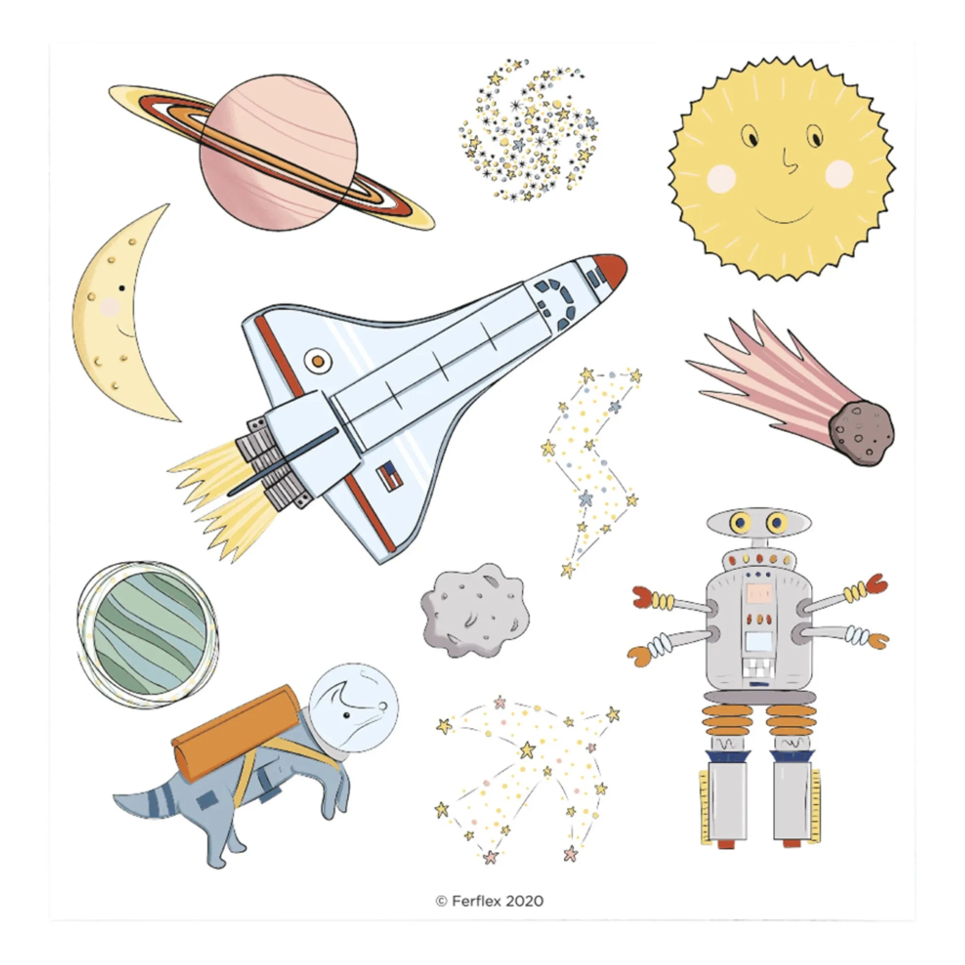 Ferflex - Space Magnets - Set of 48