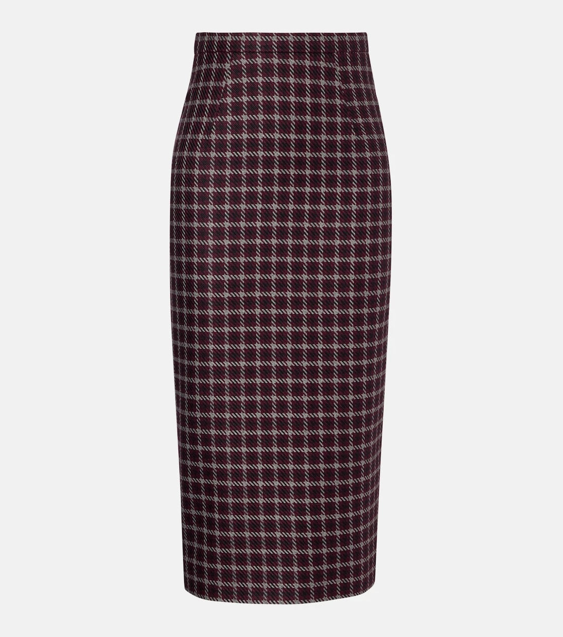 Emilia Wickstead - Lorelei houndstooth genzianella pencil skirt