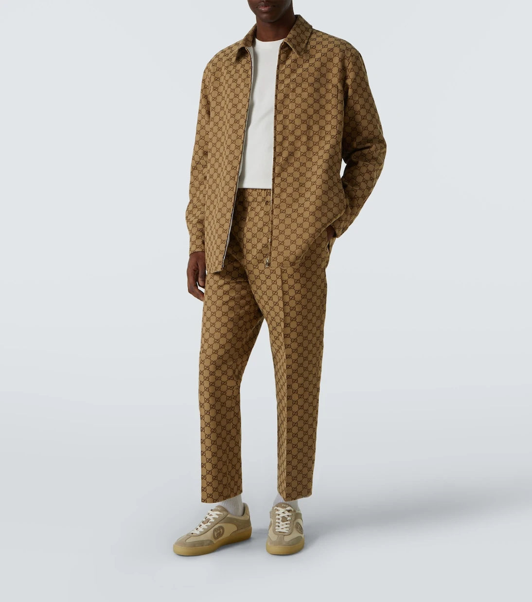 Gucci - GG Supreme cotton-blend pants