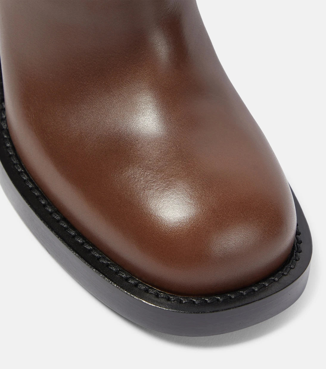 Burberry - 100 leather knee-high boots
