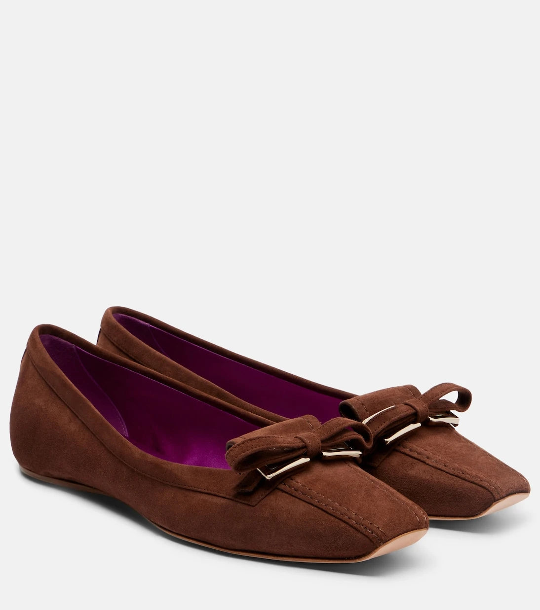 Roger Vivier - Trompette suede ballet flats