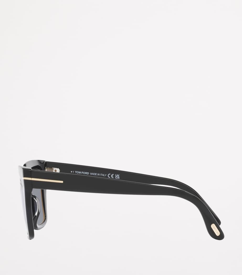 TOM FORD Black Acetate Winona Cat Eye Sunglasses