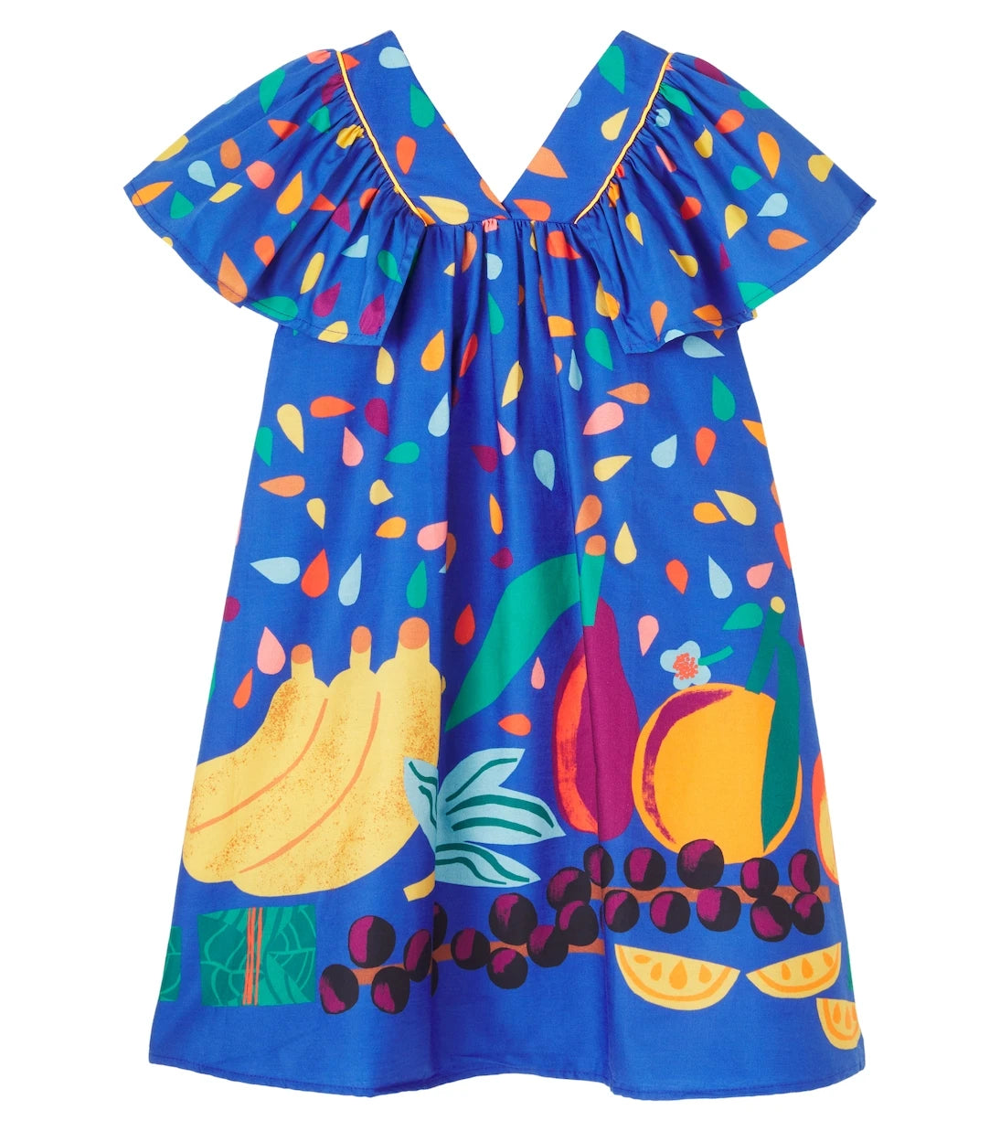 Fábula - Printed ruffled cotton dress