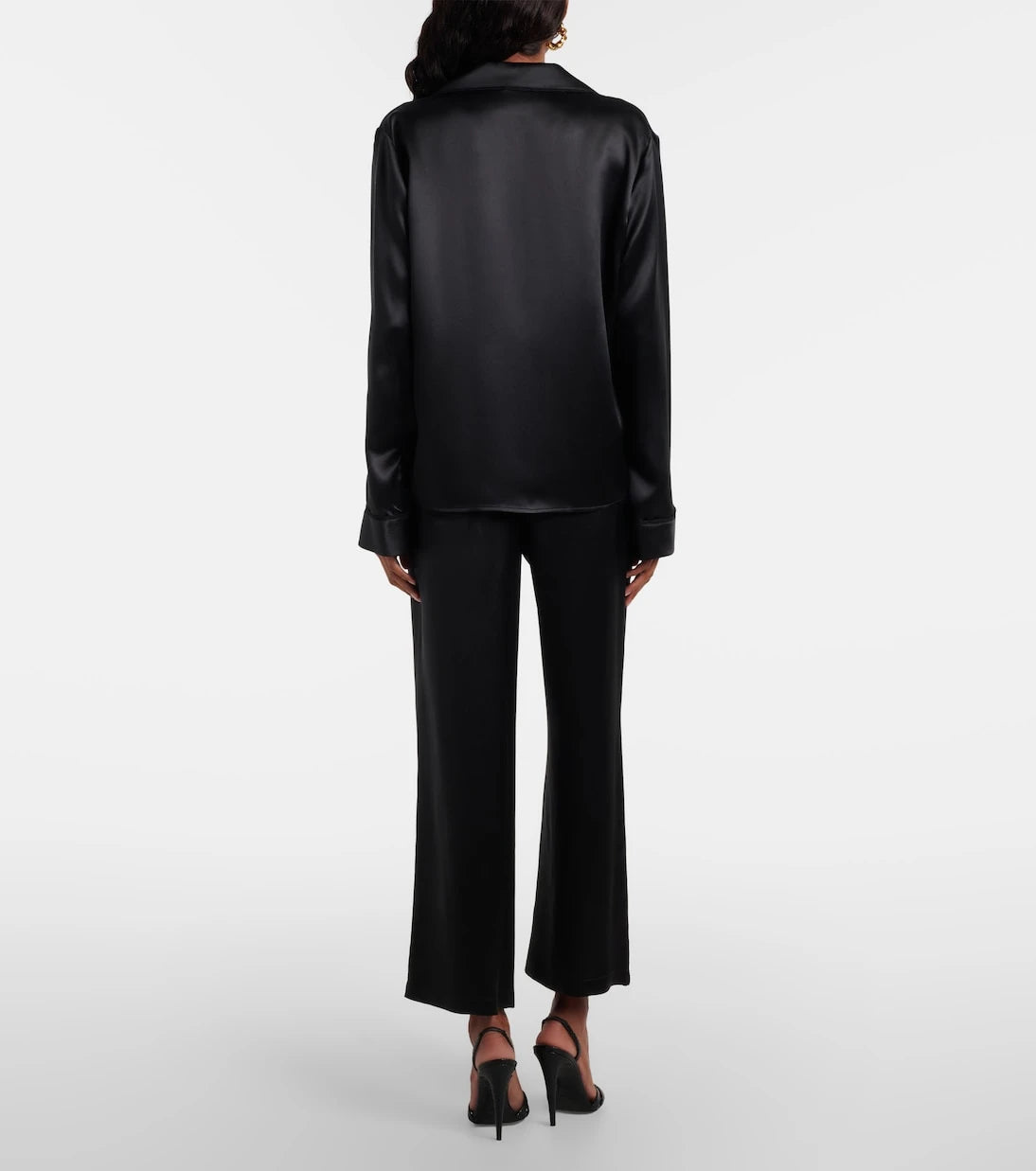Saint Laurent - Silk satin straight pants