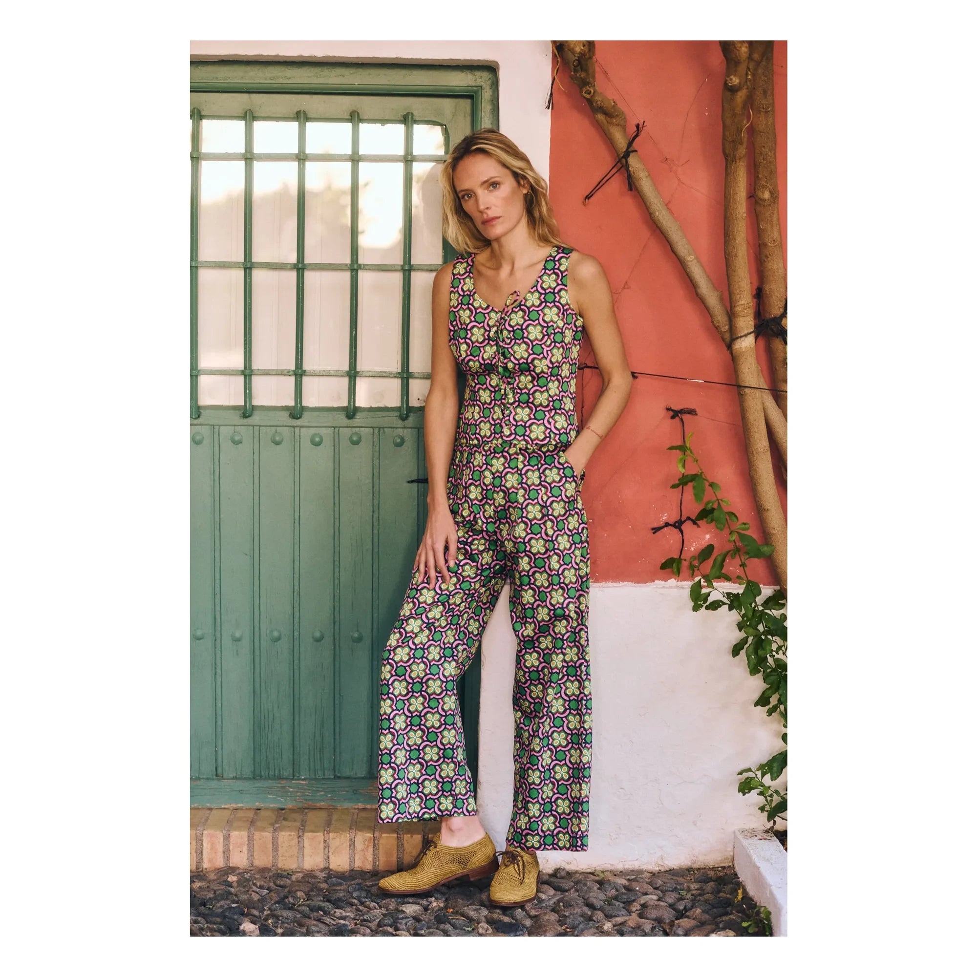 Maria de la Orden - Chesnut Cotton Pants | Pink