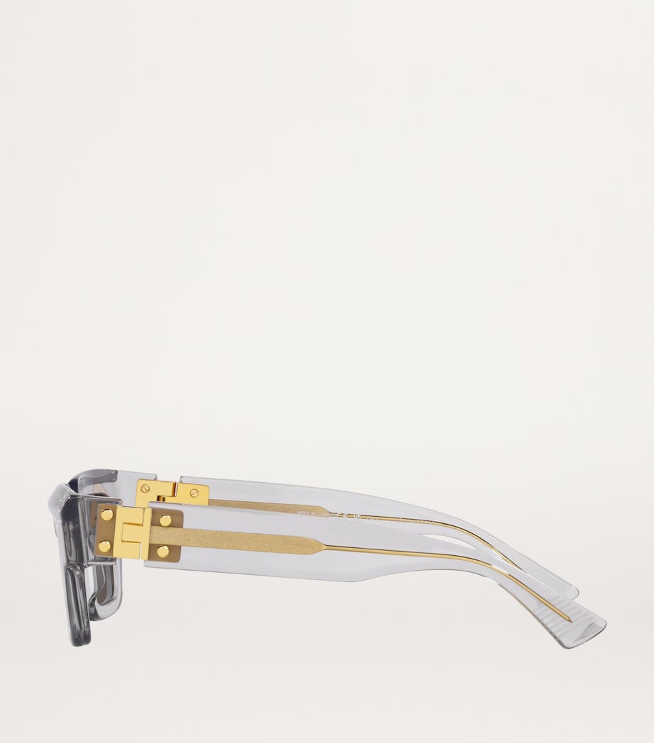 Blue Rectangular Sunglasses