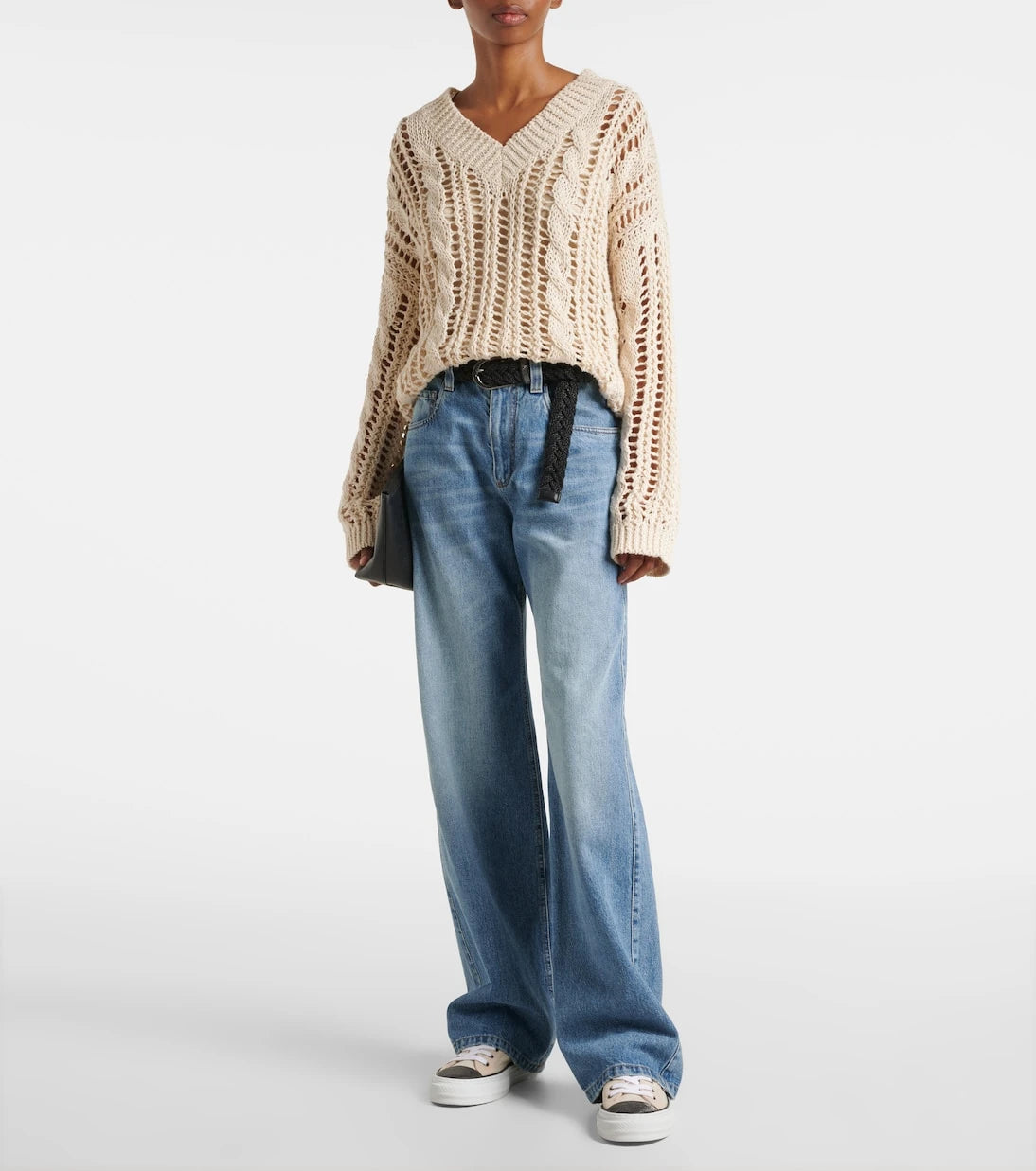 Brunello Cucinelli - Monili suede-trimmed low-top sneakers