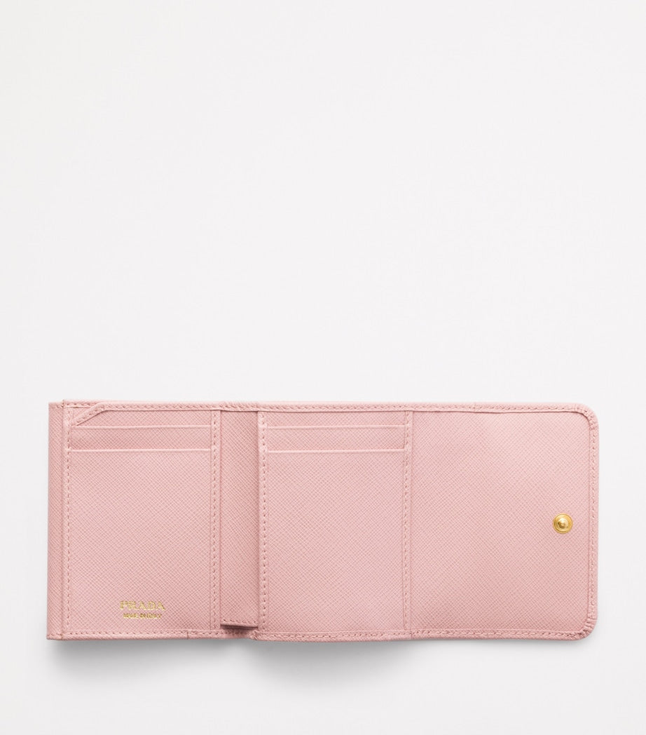 Prada Pink Small Saffiano Leather Wallet