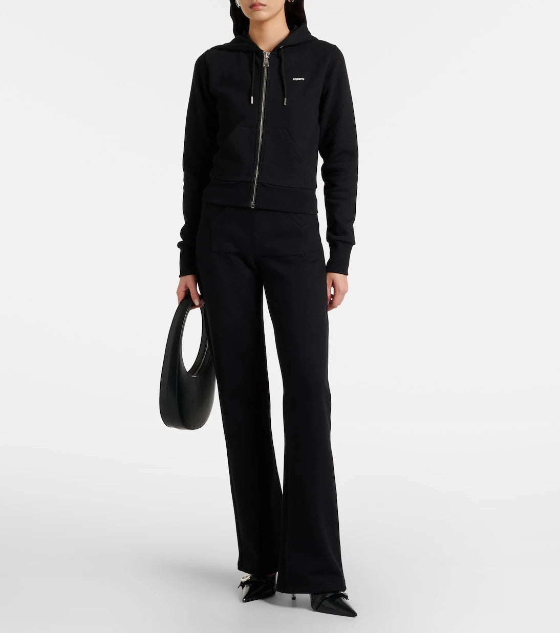 Coperni - Cotton-blend jersey zip-up hoodie