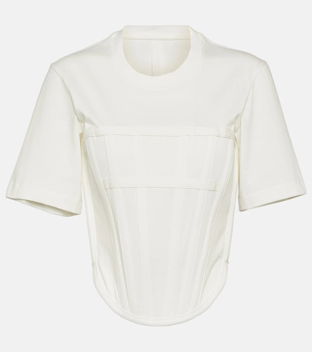 Dion Lee - Corset cotton jersey T-shirt