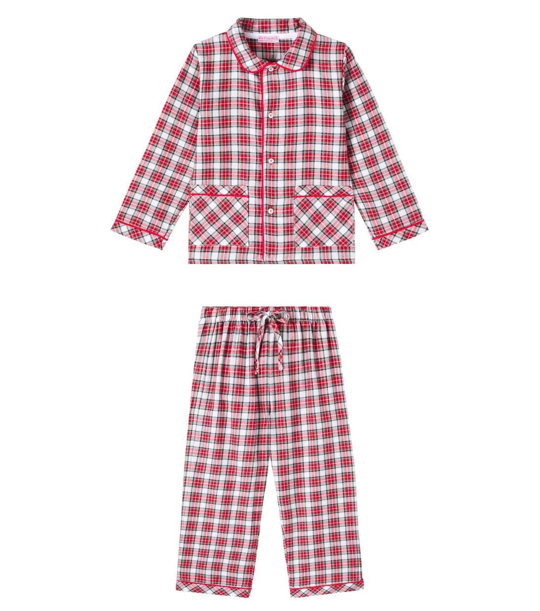 La Coqueta - Checked cotton pajamas