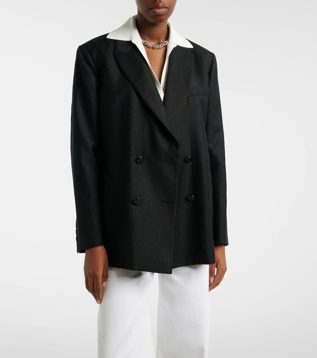 Blazé Milano - Nightbreak pinstripe virgin wool blazer